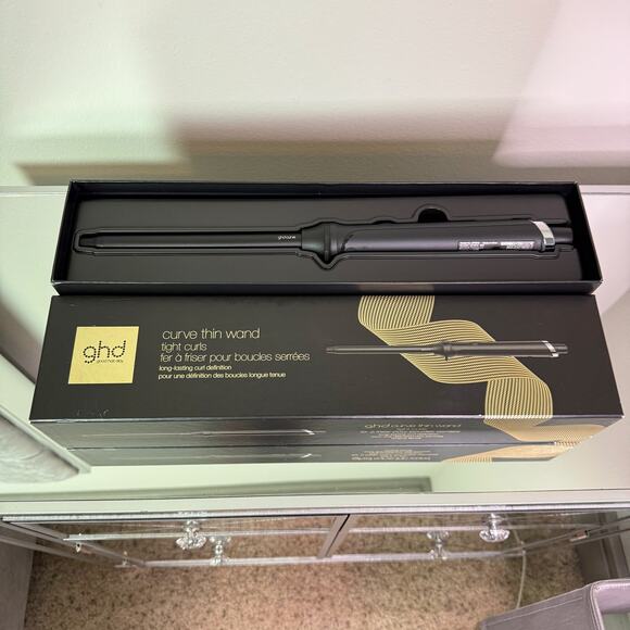 GHD Curve Thin Wand tight Curls 0.55" Styling Tool New in Box - Picture 3 of 10